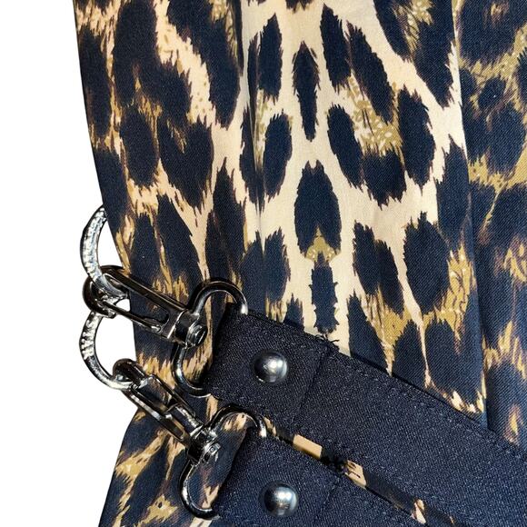 Killstar Leopard Dress Man Eater Bondage - Picture 4 of 16